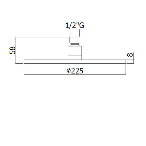 PAFFONI STICK TUŠ GLAVA OKRUGLA  ZSOF074CR 2