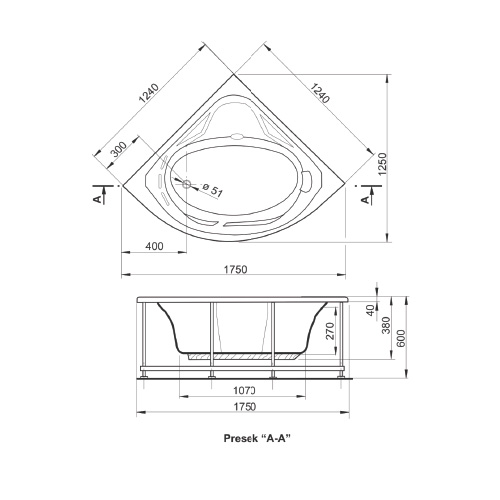 POLYAGRAM KADA ATHENA KOMPLET 125 x 125 cm 2