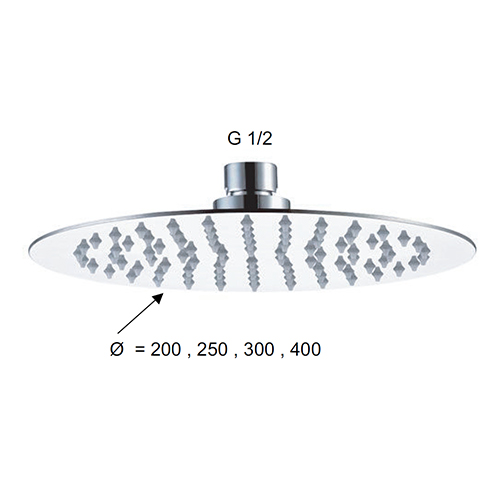 REMER TUŠIČ ultra slim prohrom polirani Ø40  357 UF M 2