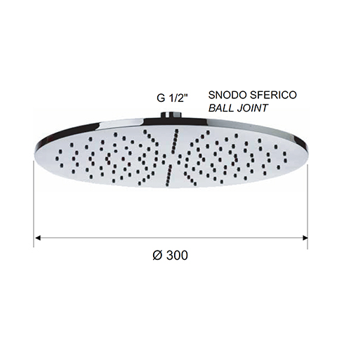 REMER TUŠIC MINIMAL flat mesing hrom silikon jets Ø30  359 MM 30 2