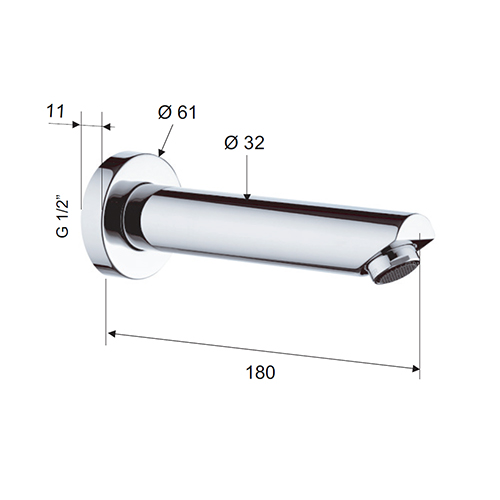 REMER IZLIV ZA UGRADNU BATERIJU MINIMAL BEZ PREBACIVACA 18 cm  91 M 2