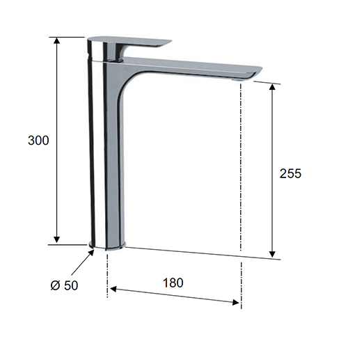 REMER INFINITY BATERIJA ZA LAVABO VISOKA  I 11 L 2