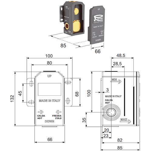 REMER IBOX UNIVERZALNO UGRADNO TELO  RR BOX 2