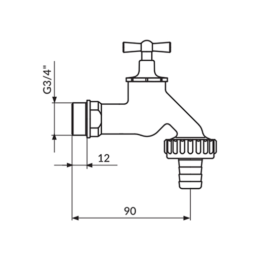 SLAVINA 3/4" HOLENDER HROM 2