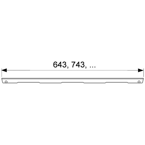 TECE DRAINLINE REŠETKA LINES  700 mm  600720 3