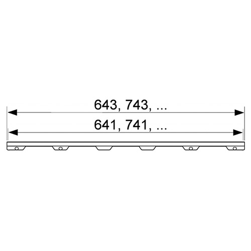 TECE DRAINLINE KANALICA PLATE II  700 mm  600772 2