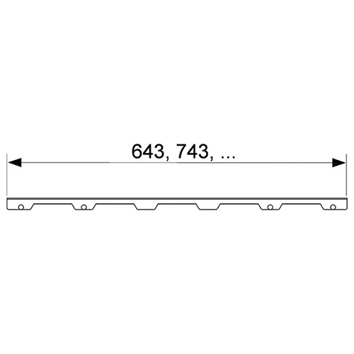 TECE DRAINLINE REŠETKA STEEL II  800 mm VISOK SJAJ  600883 3