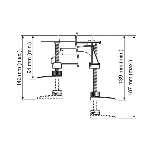 TECE DRAINLINE MONTAŽNE NOGICE  660003 2