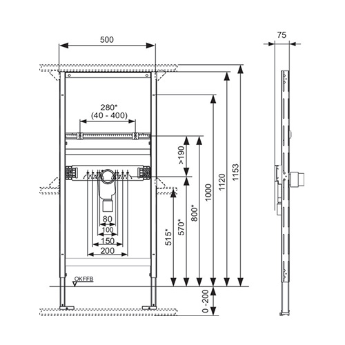 TECE KONZOLA ZA LAVABO 112cm sa zatvar.mirisa  9310004 2