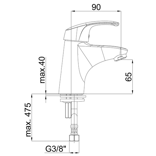 UNITAS PROJECT BATERIJA ZA LAVABO  UH00026 2