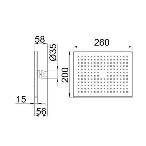 UNITAS TUŠ RUŽA 200x200 mm  UH12111 2