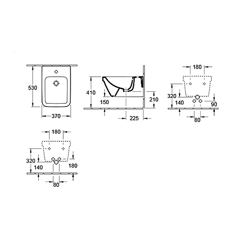 VILLEROY & BOCH ARCHITECTURA BIDE KONZOLNI  44850001 2