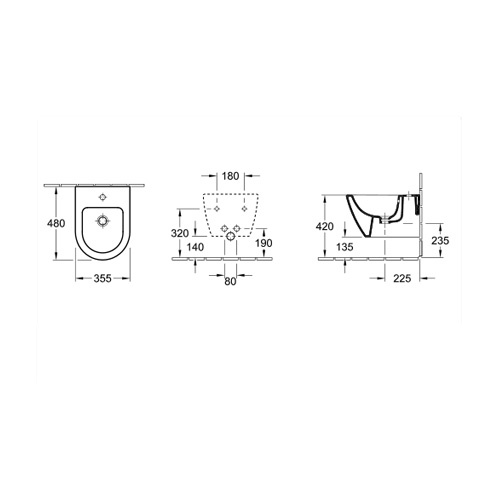 VILLEROY & BOCH SUBWAY 2.0 BIDE KONZOLNI COMPACT  54060001 3