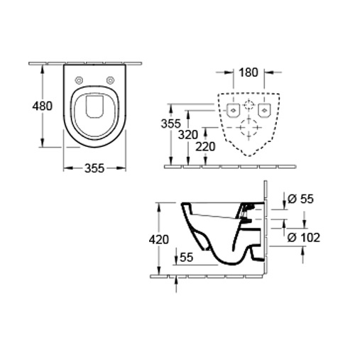 VILLEROY & BOCH SUBWAY 2.0 WC ŠOLJA KONZOLNA COMPACT  56061001 2