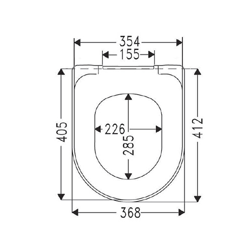 VILLEROY & BOCH O.NOVO WC DASKA  9M396101 3