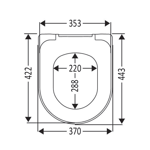 VILLEROY & BOCH O.NOVO VITA INVALIDSKA WC DASKA  9M67S101 5