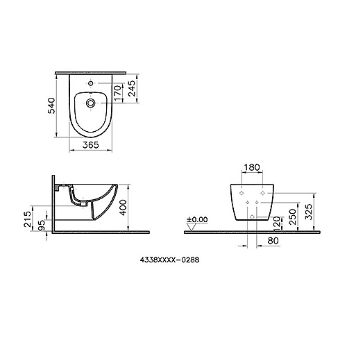 VITRA OPTIONS BIDE KONZOLNI  4338B003-0288 2