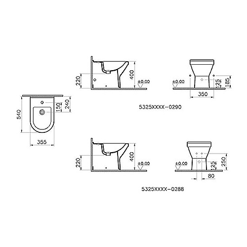 VITRA S50 BIDE  5325L003-0288 2