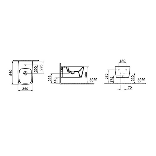 VITRA METROPOLE BIDE KONZOLNI 5675B003-0288 2