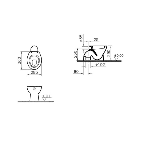 VITRA ARKITEKT DEČIJA WC ŠOLJA  6877L003-0075 2