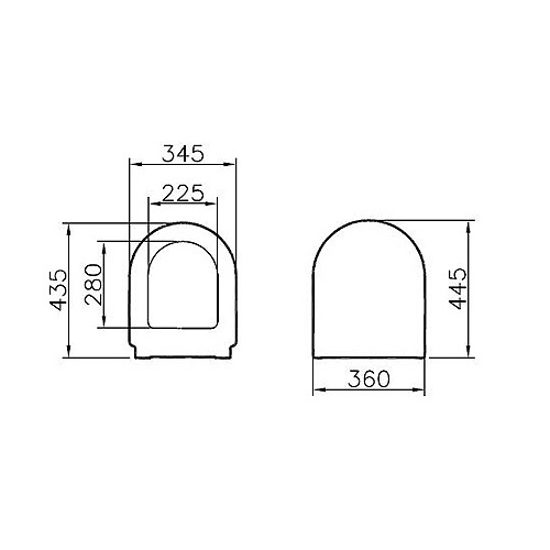 VITRA S50 WC DASKA SOFT CLOSE  72-003-009 2