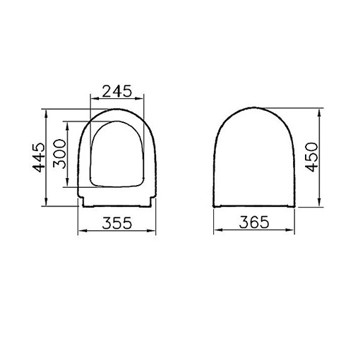 VITRA OPTIONS WC DASKA  86-003-001 2