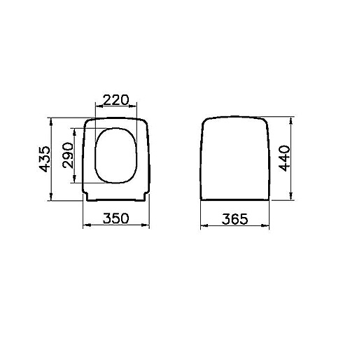 VITRA METROPOLE WC DASKA SOFT CLOSE  90-003-009 2