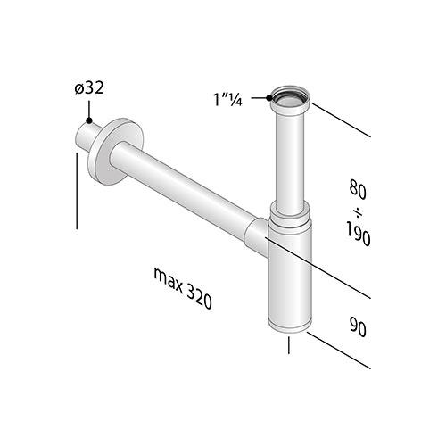 TEA PODSKLOP ZA LAVABO "TOTI"  710.934.5.H 2