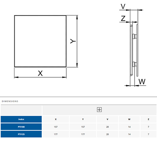 AWENTA PANEL INOX 100 PTI100 2