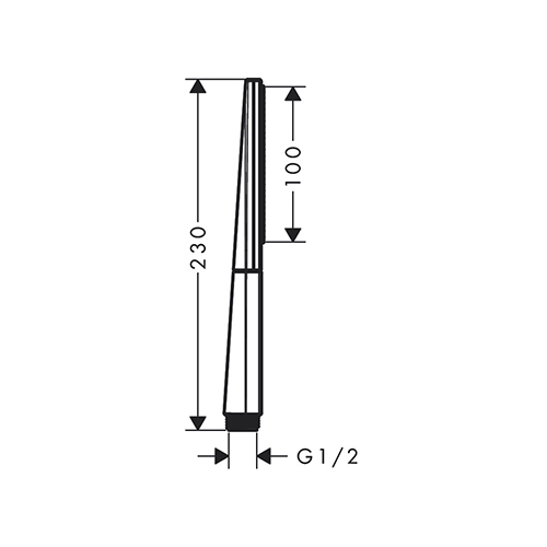 HANSGROHE RAINFINITY 100 TUŠ RUČICA  1JET BRONZA ČETKANA  26866140 2