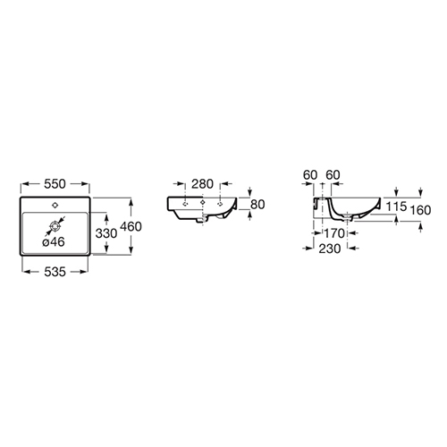 ROCA ONA LAVABO 550x460  A327685000 2