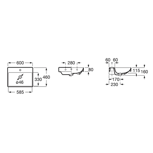 ROCA ONA LAVABO 600x460  A327686000 2