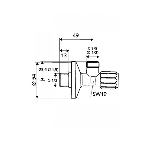 SCHELL EK-VENTIL 1/2x3/8 SA FILTEROM  049480699 2