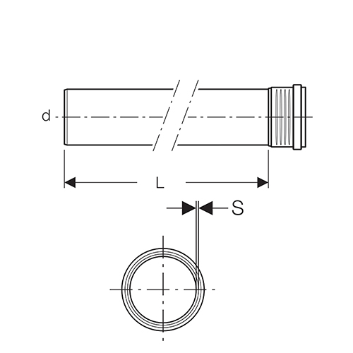 Geberit Silent-PP cev ø110 x2000 2