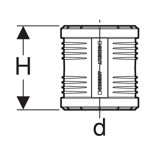 Geberit Silent-PP klizna spojnica ø 75 2