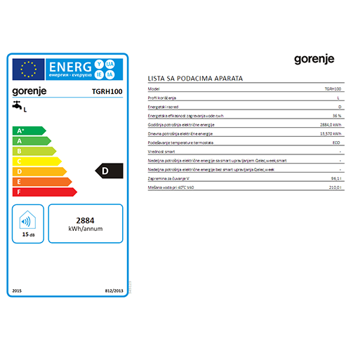 GORENJE BOJLER TGRH 100L HORIZONTALNI 2