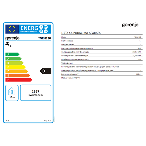 GORENJE BOJLER TGRH 120L HORIZONTALNI 2