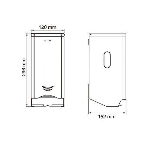 MEDICLINICS DISPENZER TOALET PAPIRA 2 ROLNE INOX S  PR0784C 2