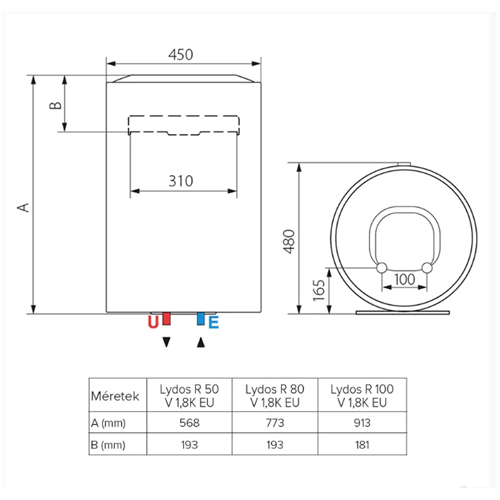 ARISTON BOJLER LYDOS R 100 L 4