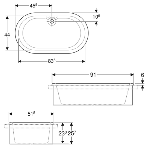 GEBERIT BAMBINI KADA BABY ZA BEBE 910x515 OVALNA  407010016 2