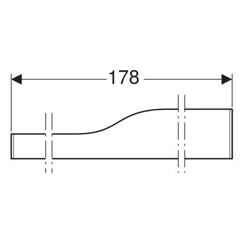 GEBERIT BAMBINI FRONT 178 LEVA DEKORATIVNA PREGRADA BELA MAT  430010016 4