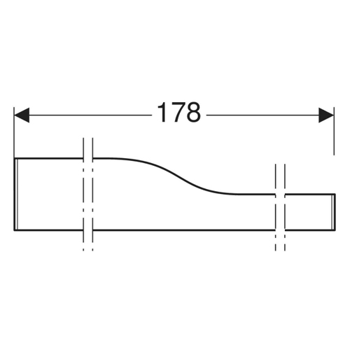 GEBERIT BAMBINI FRONT 178 DESNA DEKORATIVNA PREGRADA BELA MAT  430060016 4