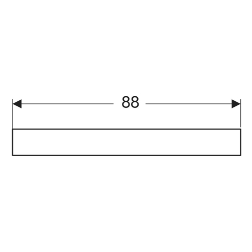 GEBERIT BAMBINI FRONT  88 DEKORATIVNA PREGRADA BELA MAT  430210016 4