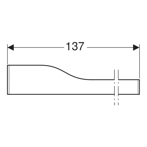 GEBERIT BAMBINI FRONT 137 DESNA DEKORATIVNA PREGRADA PLAVA MAT  430360226 4