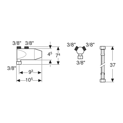 GEBERIT BAMBINI MINITERMOSTAT ZA BATERIJU ZA LAVABO  599113000 3