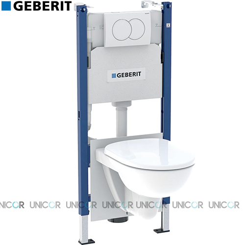 GEBERIT SET SELNOVA BELA TIPKA BASIC WC ŠOLJA KONZOLNA SA DASKOM 1