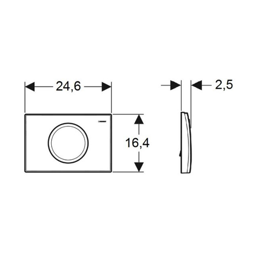 GEBERIT TIPKA DELTA 15 BELA  115.109.11.1 2