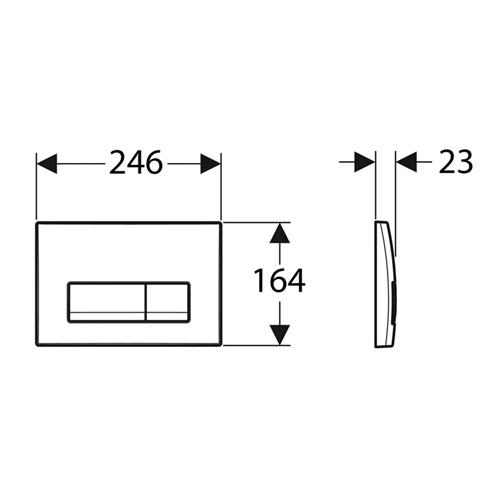 GEBERIT TIPKA DELTA 50 BELA  115.119.11.1 2