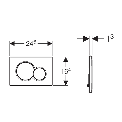 GEBERIT TIPKA SIGMA 01 BELA  115.770.11.5 2