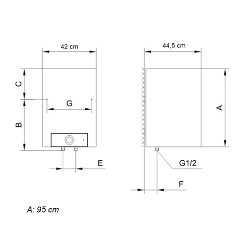 GORENJE BOJLER OTG  80L SL SIMPLE CRNI 2